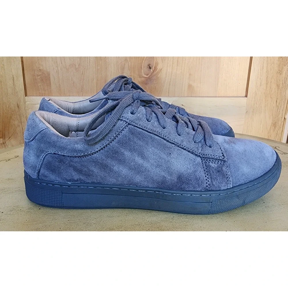 Propet Kenji Sz 10 Gray Suede Leather Casual Sneakers Starboy Quiet Luxury
